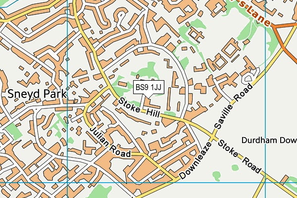BS9 1JJ map - OS VectorMap District (Ordnance Survey)
