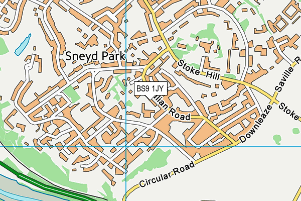 BS9 1JY map - OS VectorMap District (Ordnance Survey)