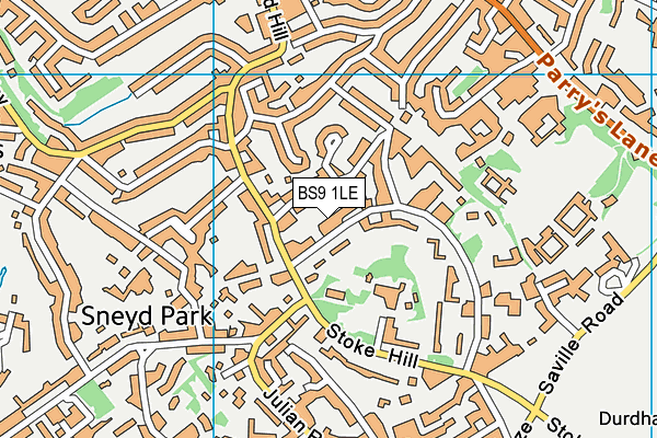 BS9 1LE map - OS VectorMap District (Ordnance Survey)