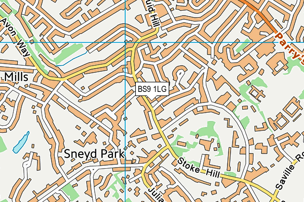 BS9 1LG map - OS VectorMap District (Ordnance Survey)