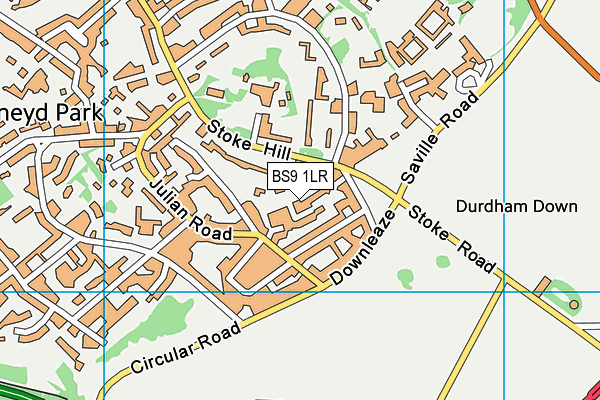 BS9 1LR map - OS VectorMap District (Ordnance Survey)