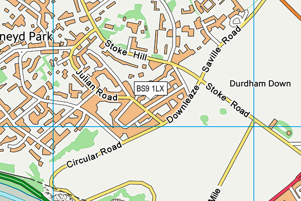 BS9 1LX map - OS VectorMap District (Ordnance Survey)