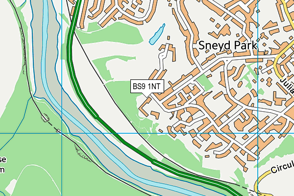 BS9 1NT map - OS VectorMap District (Ordnance Survey)