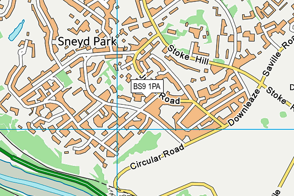 BS9 1PA map - OS VectorMap District (Ordnance Survey)