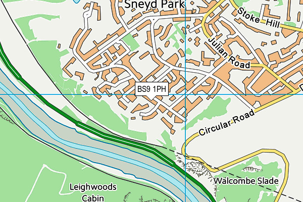 BS9 1PH map - OS VectorMap District (Ordnance Survey)
