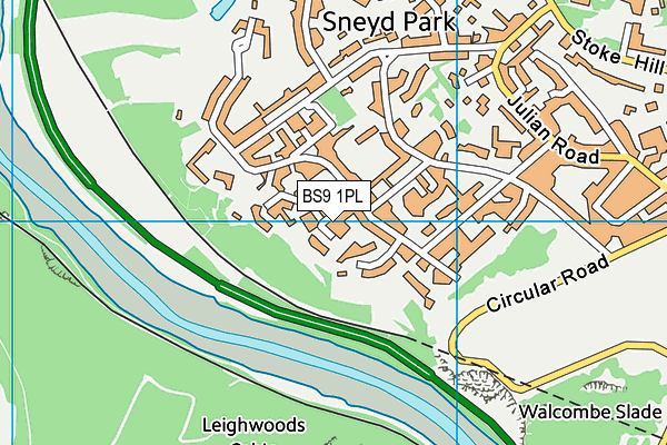 BS9 1PL map - OS VectorMap District (Ordnance Survey)