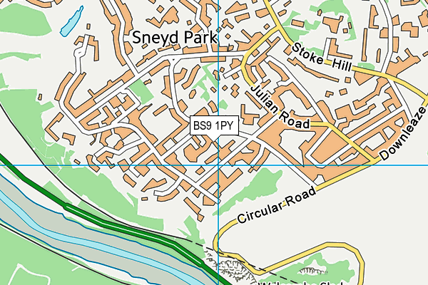 BS9 1PY map - OS VectorMap District (Ordnance Survey)