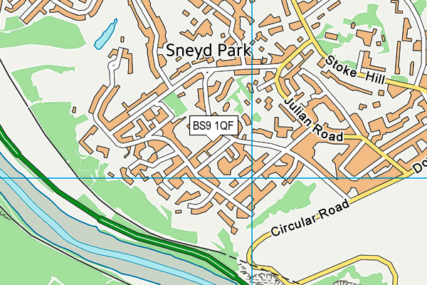 BS9 1QF map - OS VectorMap District (Ordnance Survey)