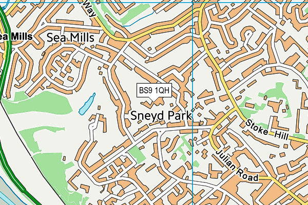 BS9 1QH map - OS VectorMap District (Ordnance Survey)