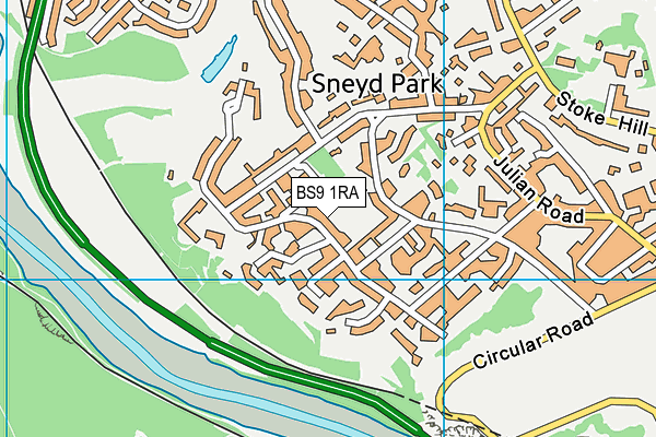 BS9 1RA map - OS VectorMap District (Ordnance Survey)