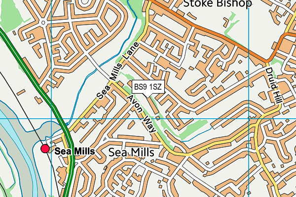 BS9 1SZ map - OS VectorMap District (Ordnance Survey)