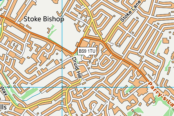 BS9 1TU map - OS VectorMap District (Ordnance Survey)