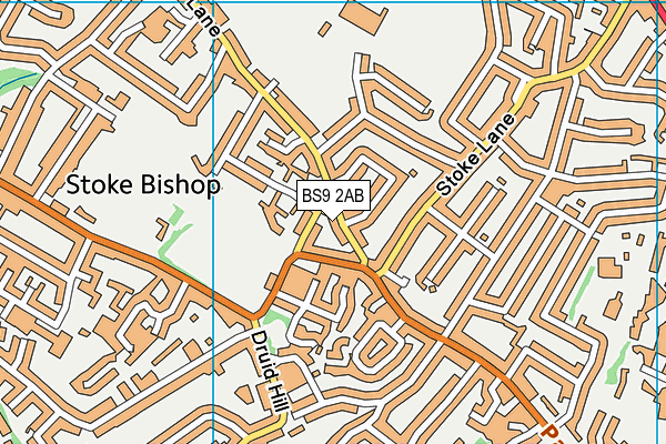 BS9 2AB map - OS VectorMap District (Ordnance Survey)