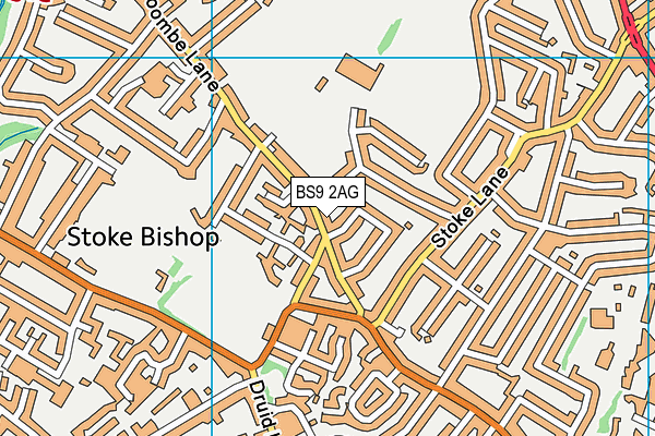 BS9 2AG map - OS VectorMap District (Ordnance Survey)
