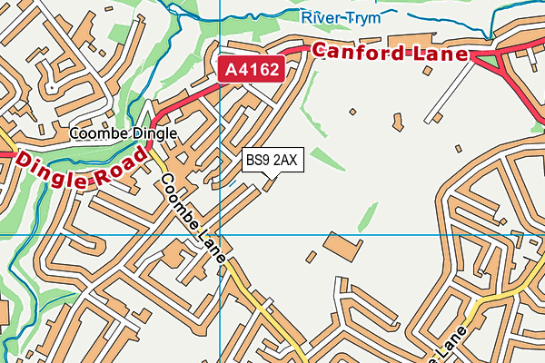 BS9 2AX map - OS VectorMap District (Ordnance Survey)