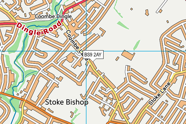 BS9 2AY map - OS VectorMap District (Ordnance Survey)