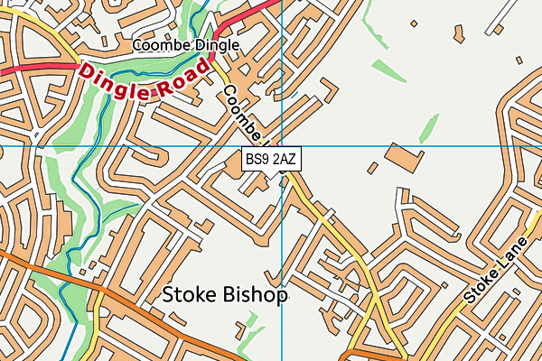 BS9 2AZ map - OS VectorMap District (Ordnance Survey)