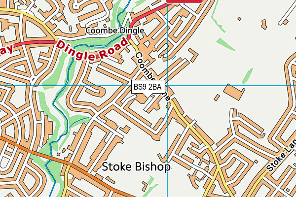 BS9 2BA map - OS VectorMap District (Ordnance Survey)