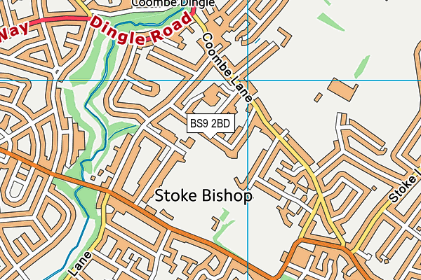 BS9 2BD map - OS VectorMap District (Ordnance Survey)