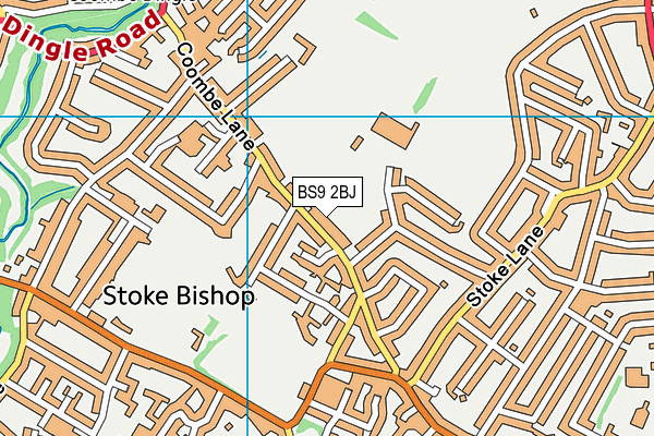 Coombe Dingle Sports Complex map (BS9 2BJ) - OS VectorMap District (Ordnance Survey)