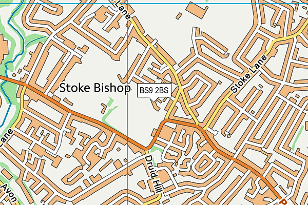 BS9 2BS map - OS VectorMap District (Ordnance Survey)