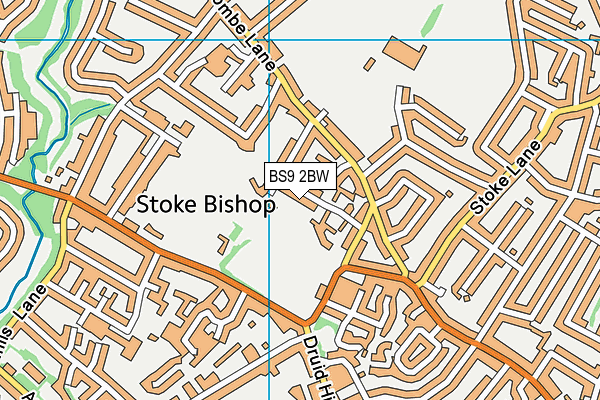 BS9 2BW map - OS VectorMap District (Ordnance Survey)