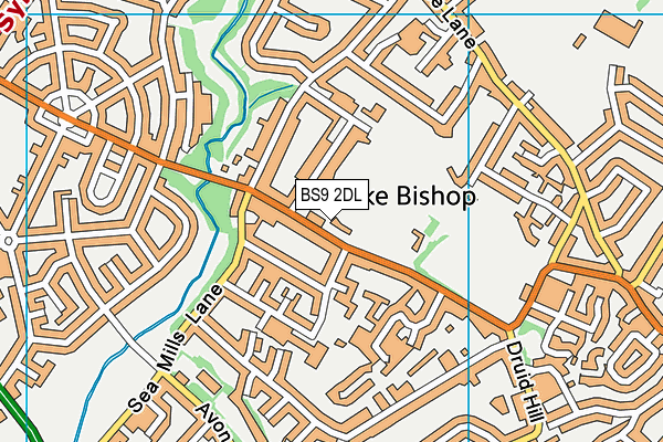 BS9 2DL map - OS VectorMap District (Ordnance Survey)