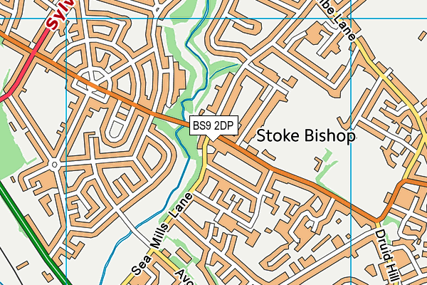 BS9 2DP map - OS VectorMap District (Ordnance Survey)