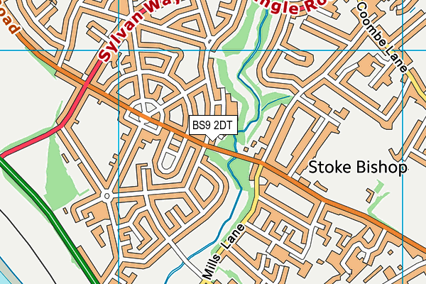 BS9 2DT map - OS VectorMap District (Ordnance Survey)