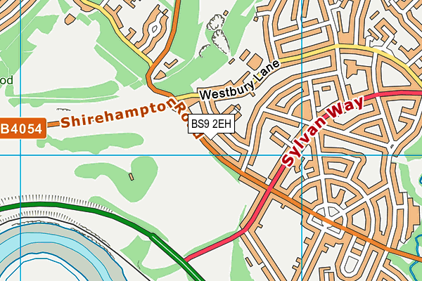 BS9 2EH map - OS VectorMap District (Ordnance Survey)