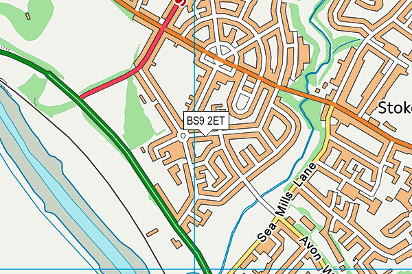 BS9 2ET map - OS VectorMap District (Ordnance Survey)