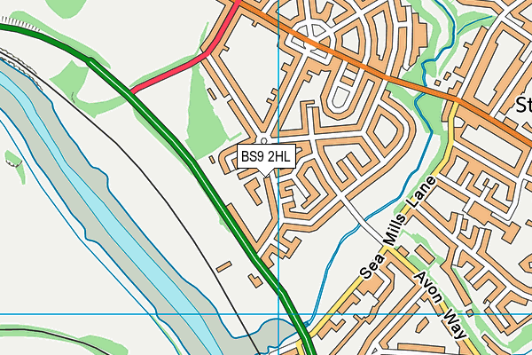 Sea Mills Primary School map (BS9 2HL) - OS VectorMap District (Ordnance Survey)