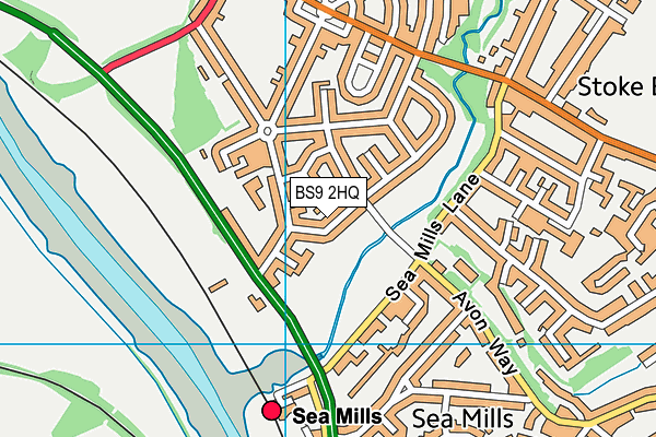 BS9 2HQ map - OS VectorMap District (Ordnance Survey)