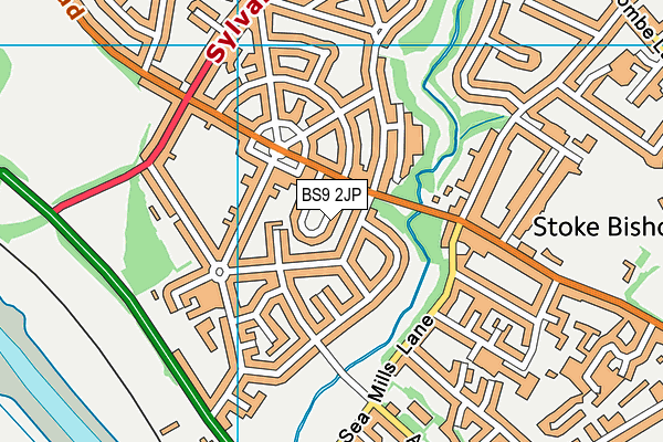 BS9 2JP map - OS VectorMap District (Ordnance Survey)