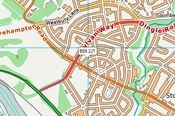 BS9 2JT map - OS VectorMap District (Ordnance Survey)