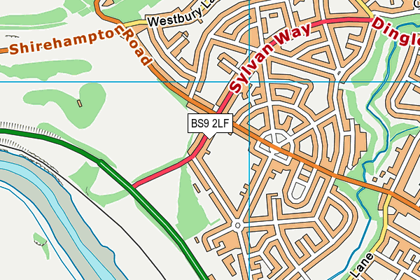 BS9 2LF map - OS VectorMap District (Ordnance Survey)