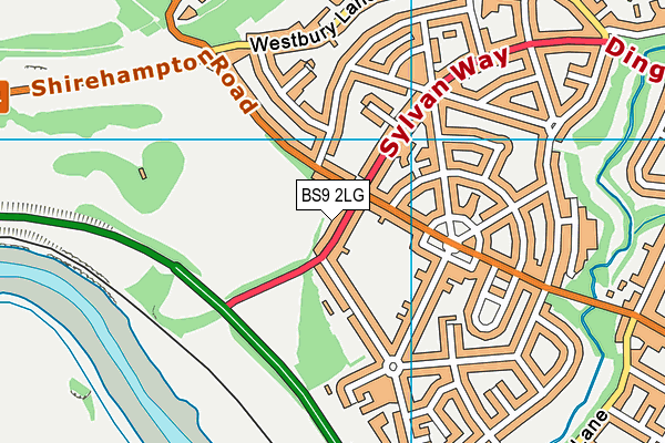 BS9 2LG map - OS VectorMap District (Ordnance Survey)