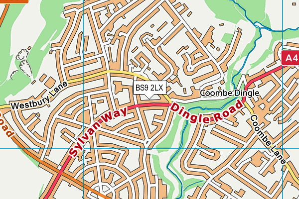 BS9 2LX map - OS VectorMap District (Ordnance Survey)