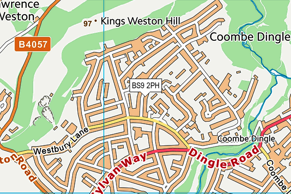 BS9 2PH map - OS VectorMap District (Ordnance Survey)