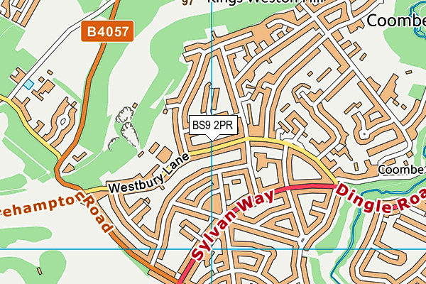 BS9 2PR map - OS VectorMap District (Ordnance Survey)