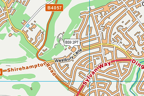 BS9 2PT map - OS VectorMap District (Ordnance Survey)