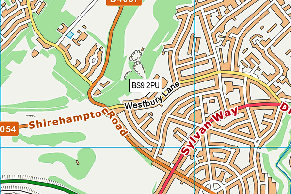 BS9 2PU map - OS VectorMap District (Ordnance Survey)