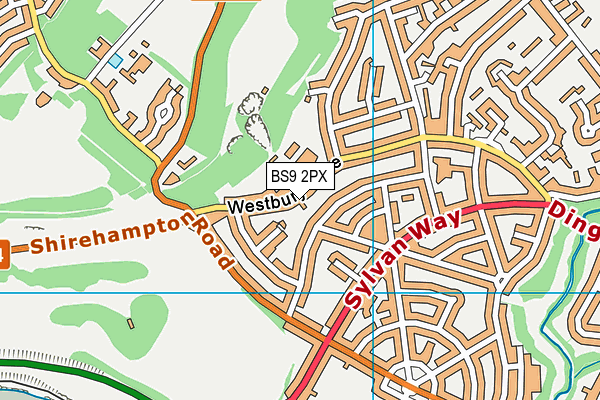 BS9 2PX map - OS VectorMap District (Ordnance Survey)