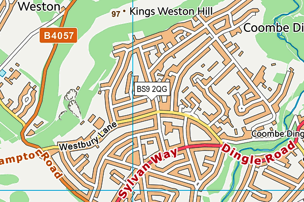 BS9 2QG map - OS VectorMap District (Ordnance Survey)