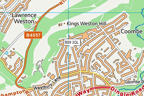 BS9 2QL map - OS VectorMap District (Ordnance Survey)