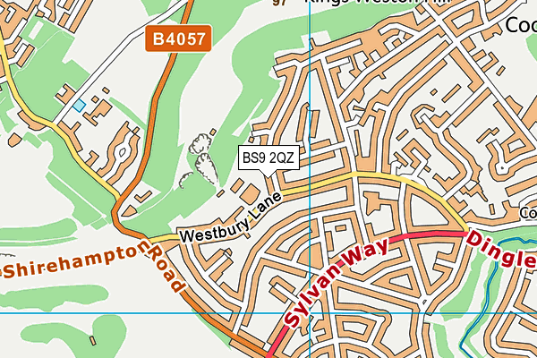 BS9 2QZ map - OS VectorMap District (Ordnance Survey)