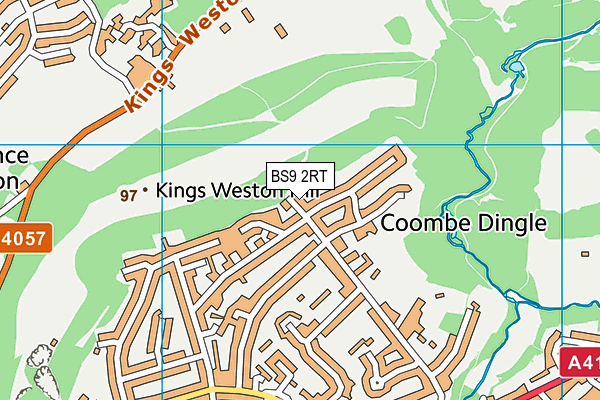 BS9 2RT map - OS VectorMap District (Ordnance Survey)