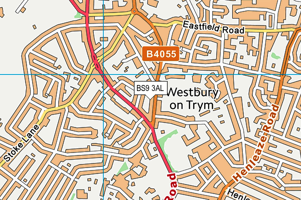 BS9 3AL map - OS VectorMap District (Ordnance Survey)