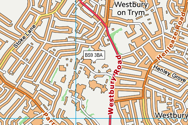 BS9 3BA map - OS VectorMap District (Ordnance Survey)