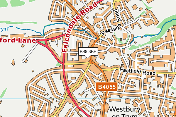 BS9 3BF map - OS VectorMap District (Ordnance Survey)
